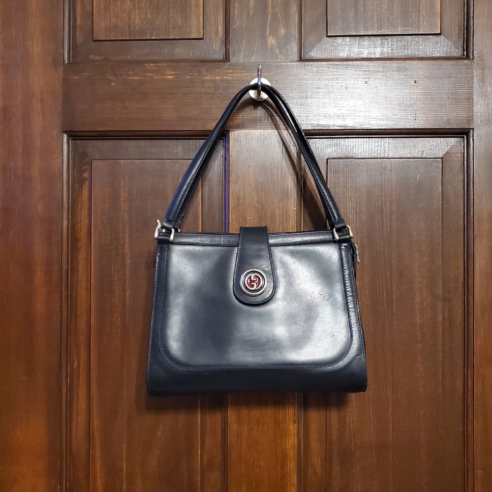 Vintage Gucci Horsebit Leather Shoulder Bag